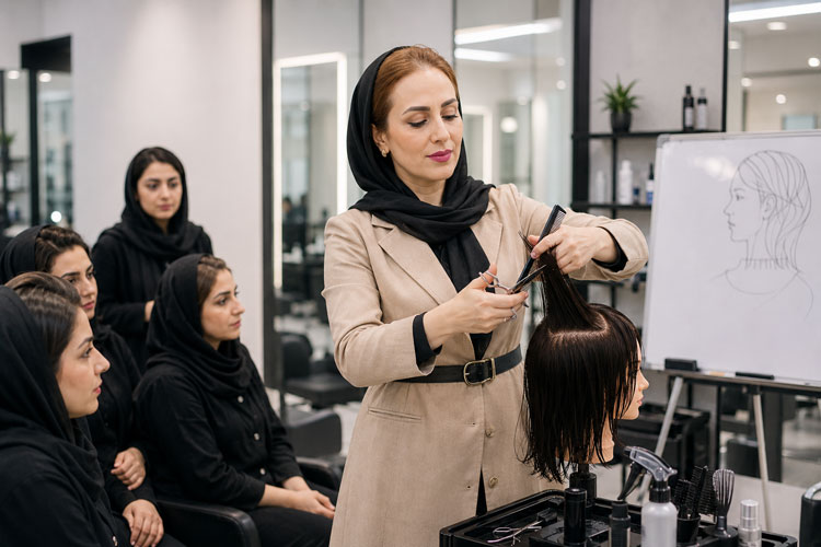 مرکز آموزش کاشت ناخن حاجی زاده با مدرک قابل ترجمه و استعلام